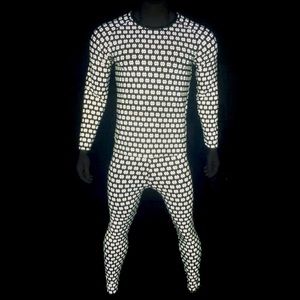 MW Reflective Monogram Long Sleeve Stretchy Top